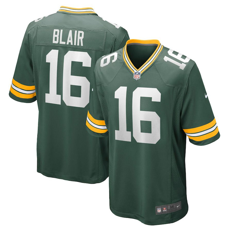 Men Green Bay Packers #16 Chris Blair Nike Green Game NFL Jersey